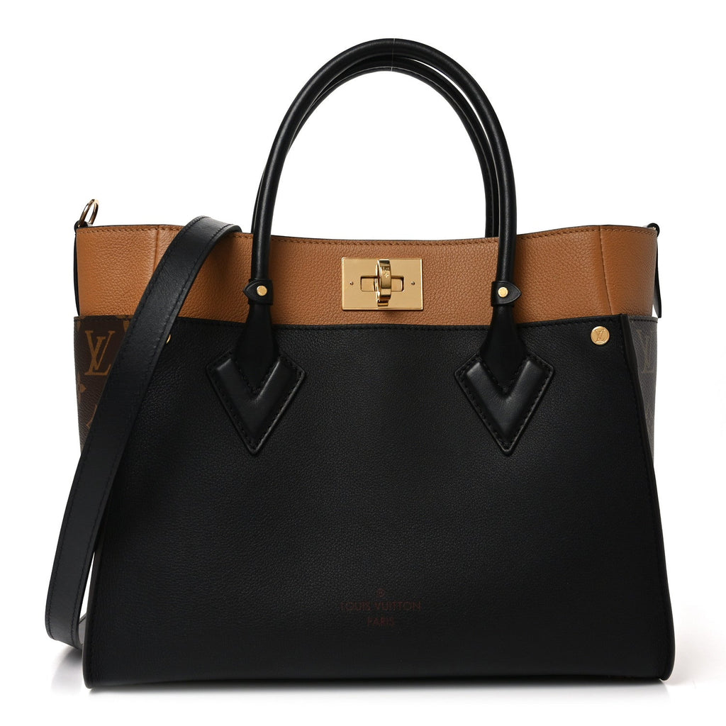 Calfskin Monogram On My Side MM Black