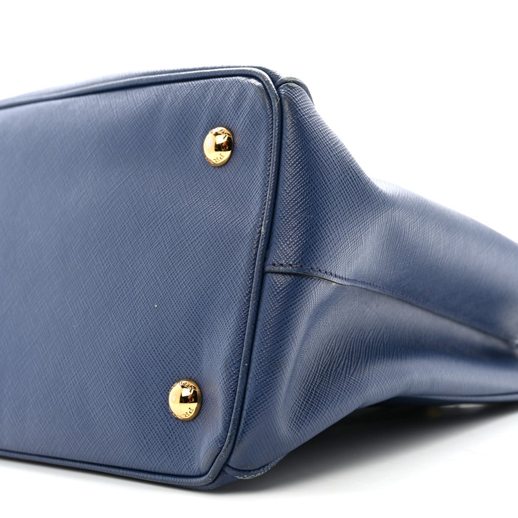 Saffiano Lux Medium Tote Bluette