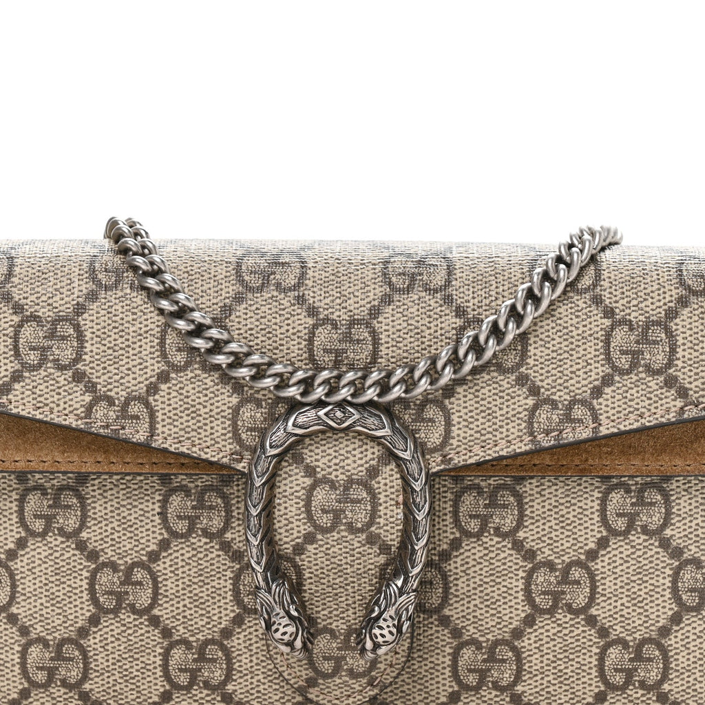 GG Supreme Monogram Super Mini Dionysus Shoulder Bag Taupe