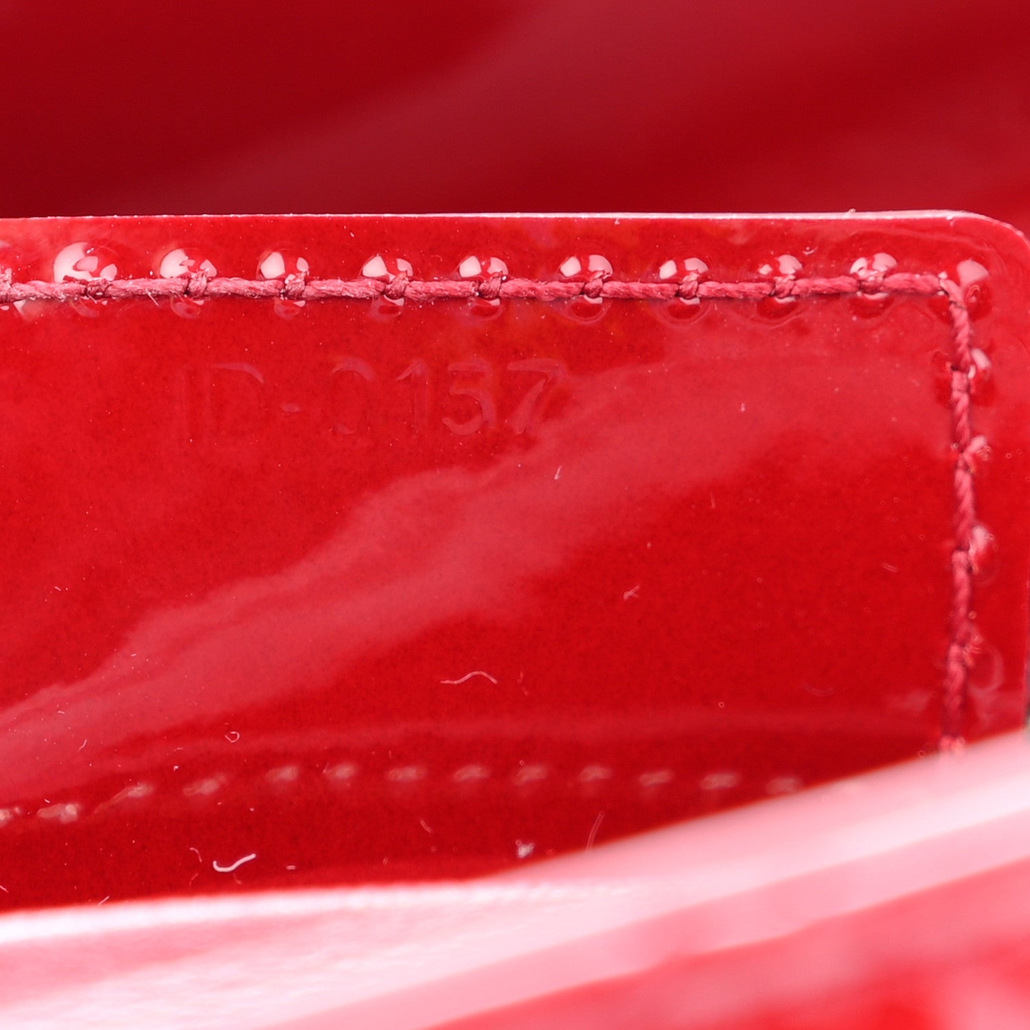 Patent Cannage Medium Lady Dior Red