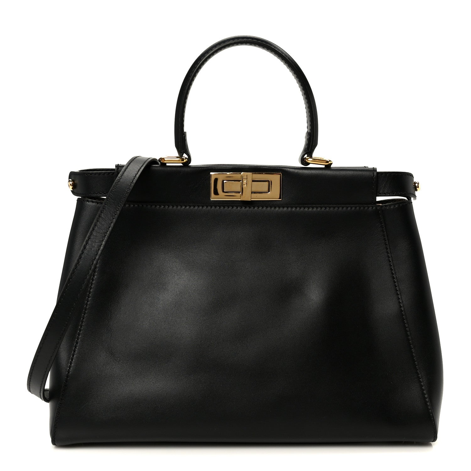 Vitello Morgan Fabric Jacquard Pequin Medium Peekaboo Iconic Satchel Black Tobacco