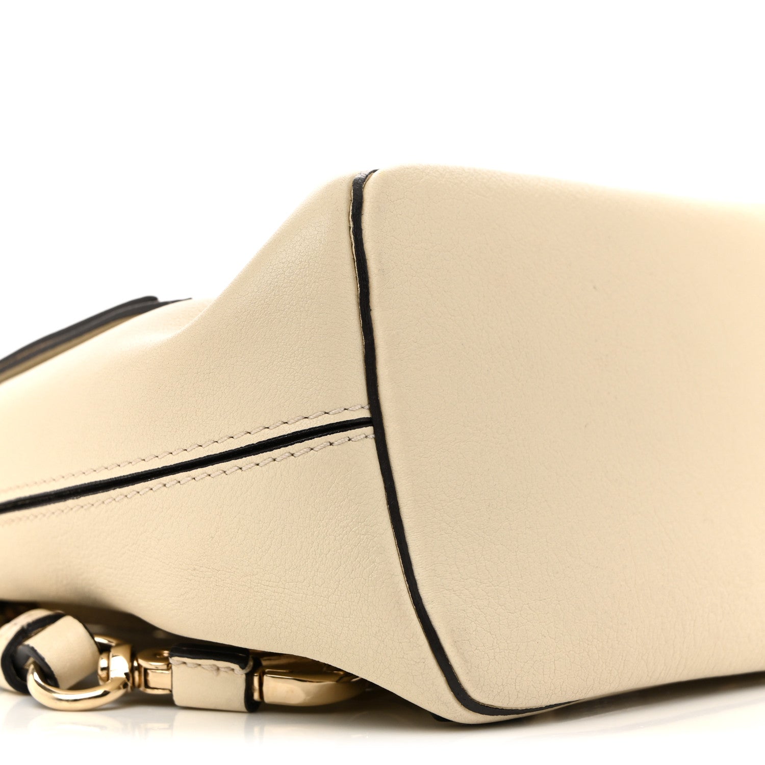 Suede Calfskin Mini Faye Backpack Off White
