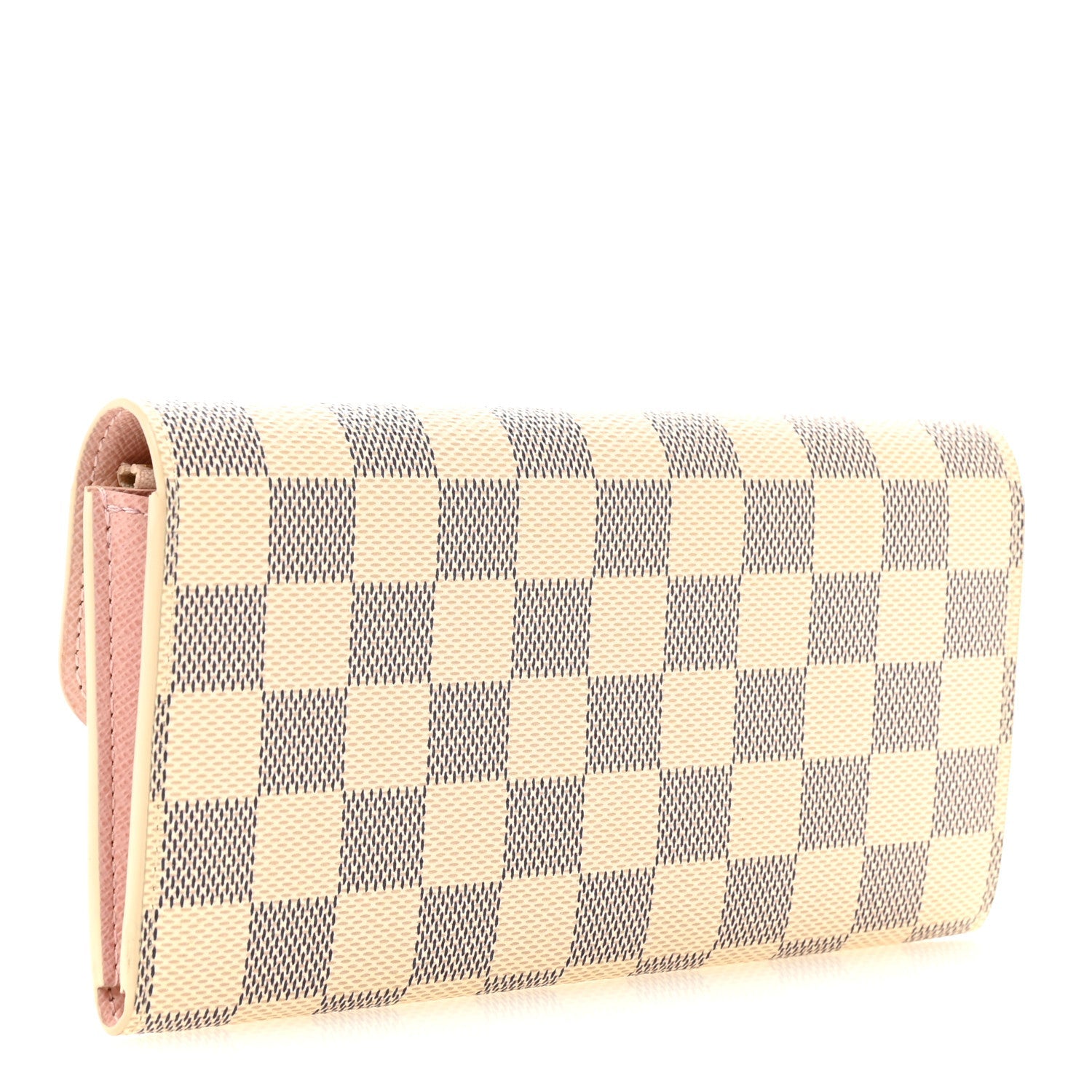 Damier Azur Emilie Wallet Rose Ballerine