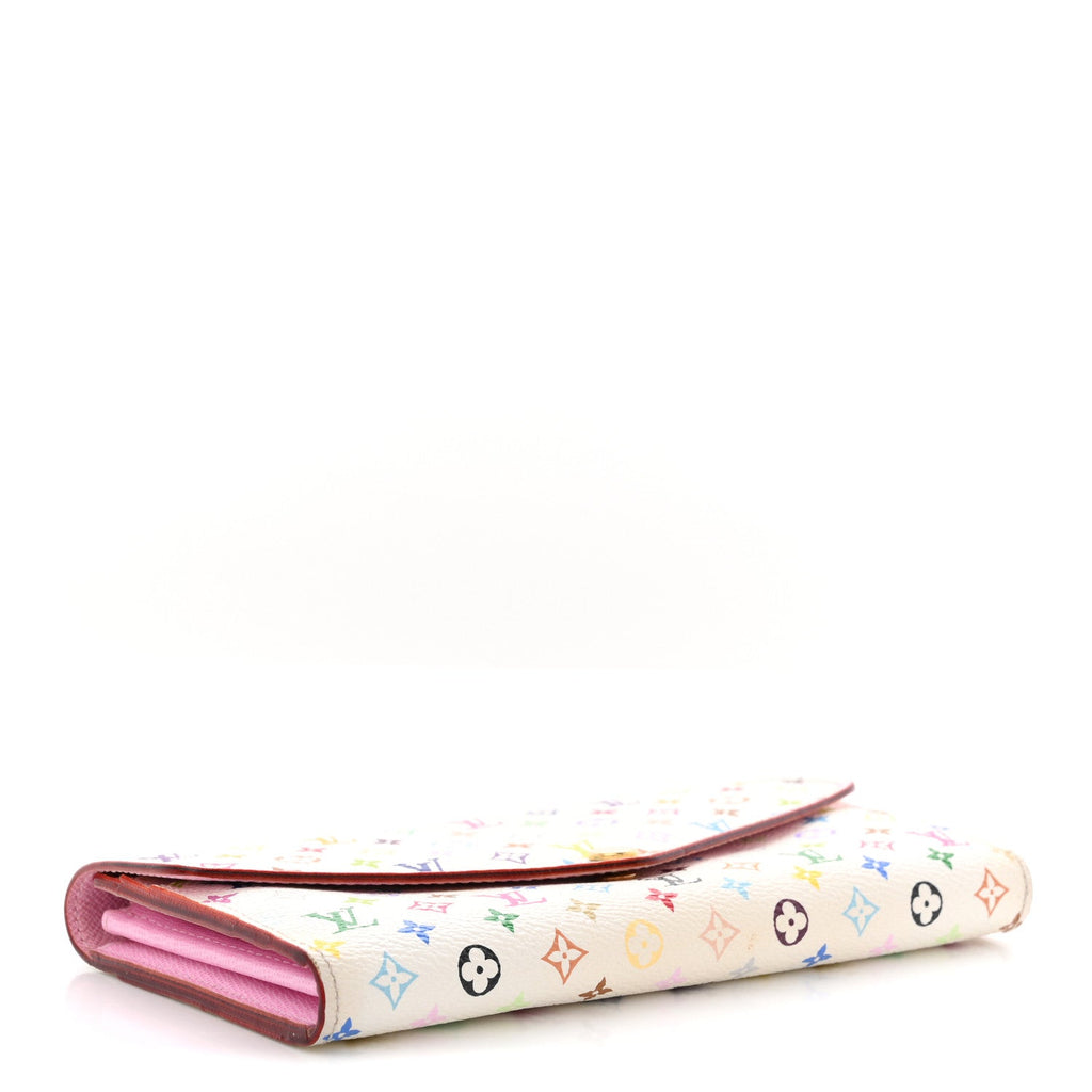 Monogram Multicolor Sarah Wallet NM White Litchi