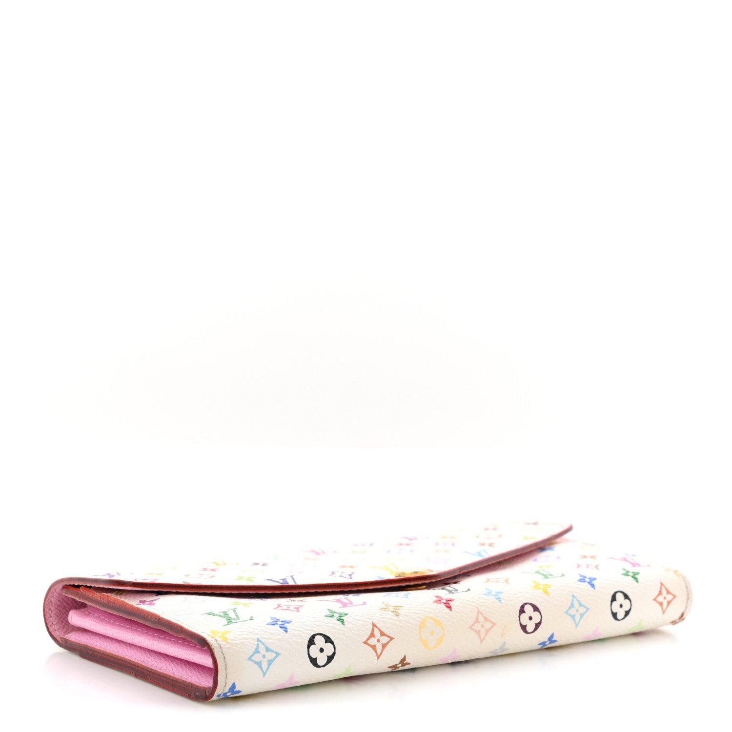 Monogram Multicolor Sarah Wallet NM White Litchi