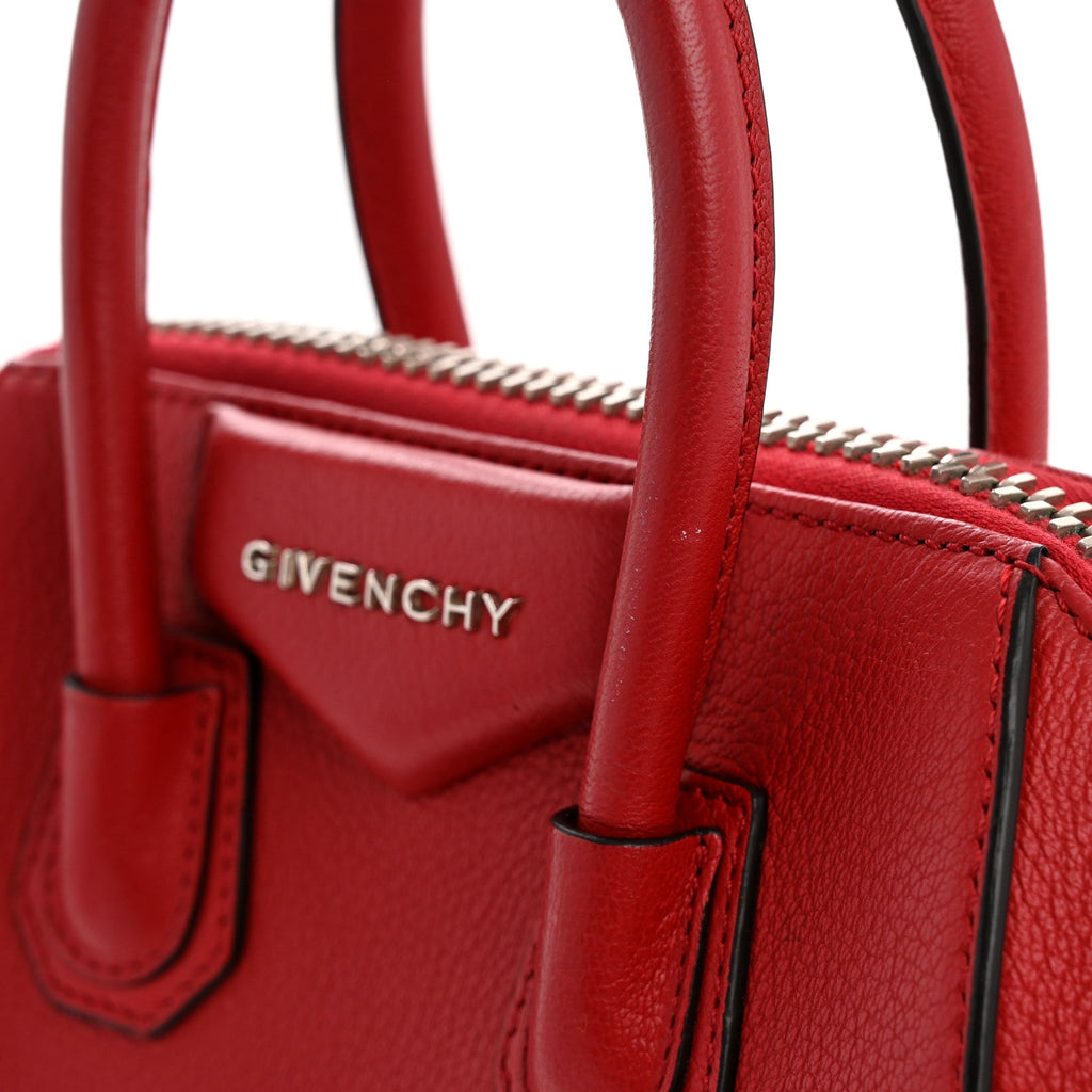 Sugar Goatskin Mini Antigona Red