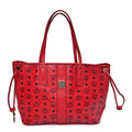 Visetos Medium Liz Reversible Shopper Tote Ruby Red