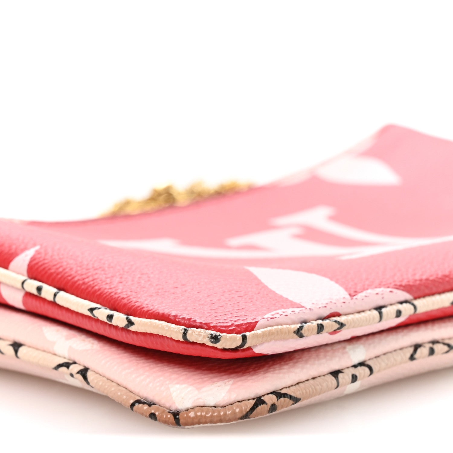 Monogram Giant Double Zip Pochette Rouge