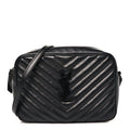 Calfskin Matelasse Monogram Monochrome Lou Camera Bag Black