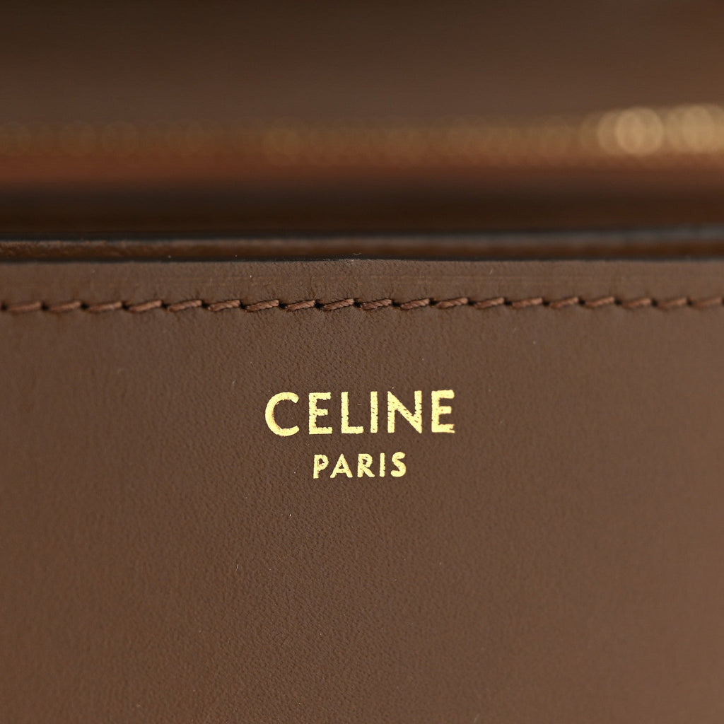 Box Calfskin Medium Classic Box Flap Bag Camel