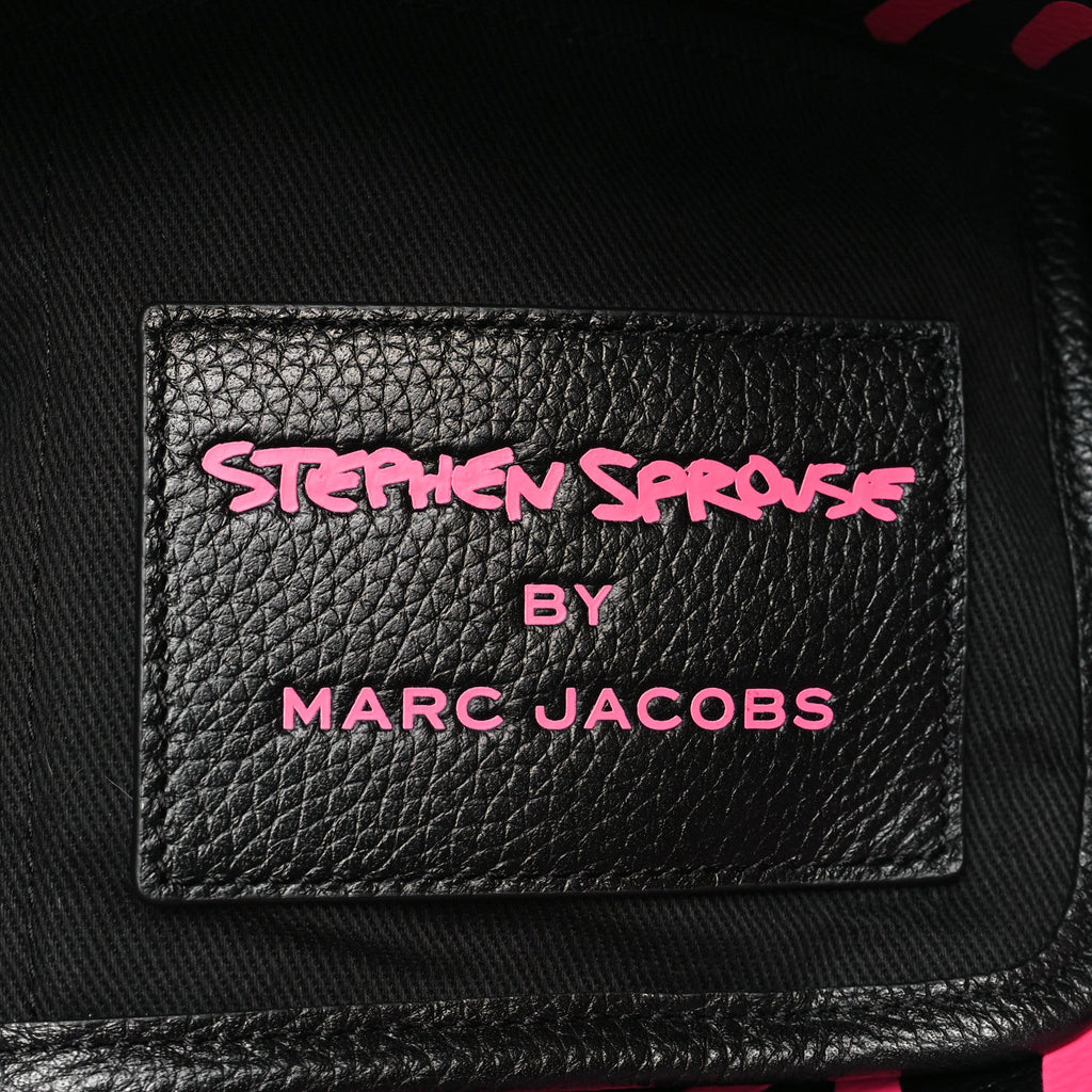 X STEPHEN SPROUSE Grained Calfskin Medium The Tote Bag Pink