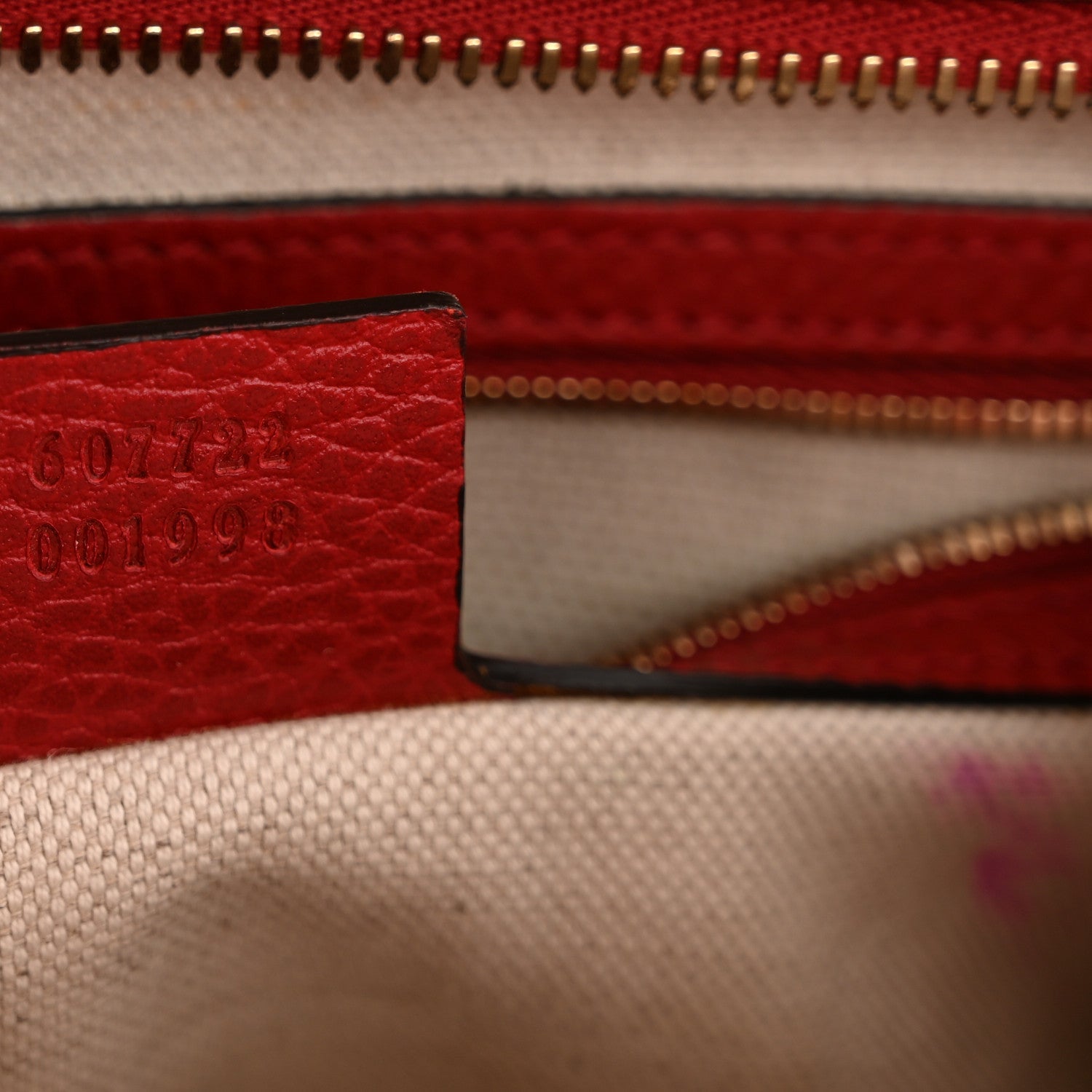 Dollar Calfskin Medium Soho Top Handle Satchel Hibiscus Red