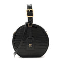 Crocodile Petite Boite Chapeau Black