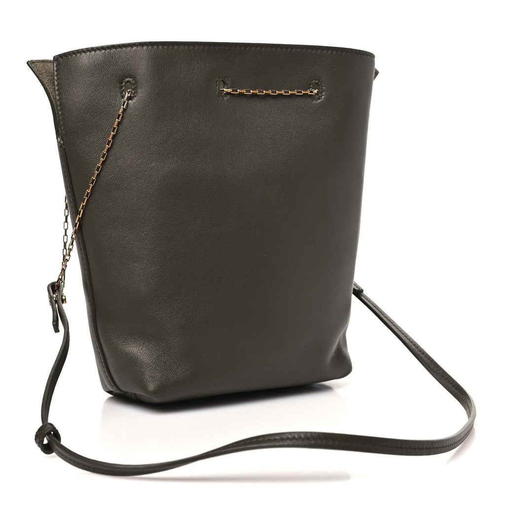 Lambskin Pochon Shoulder Bag Light Musk
