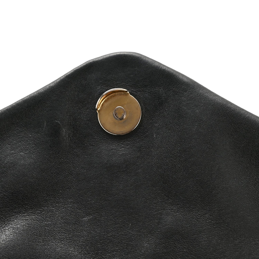 Lambskin Quilted Small Loulou Puffer Monogram Chain Satchel Black