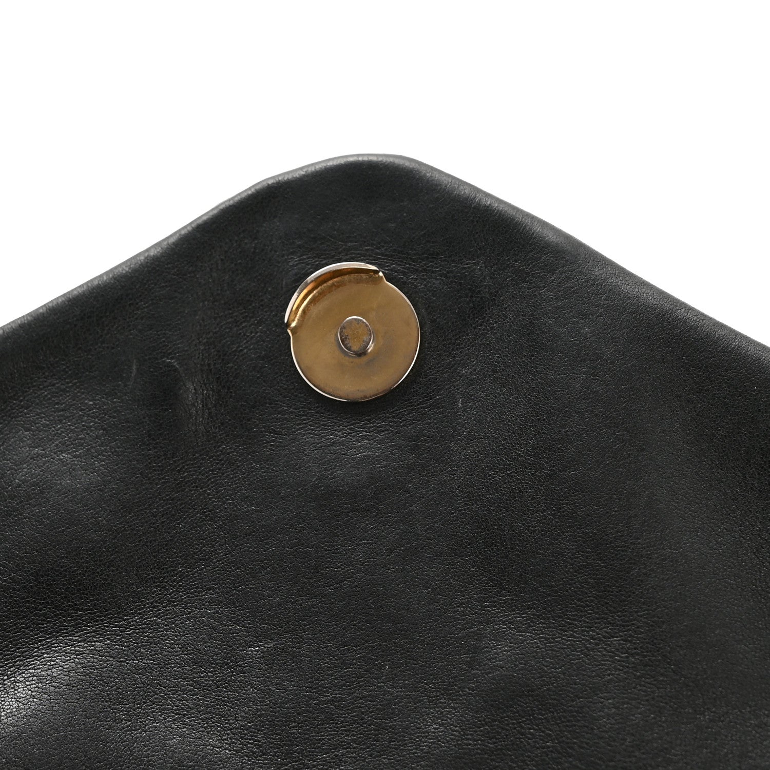 Lambskin Quilted Small Loulou Puffer Monogram Chain Satchel Black