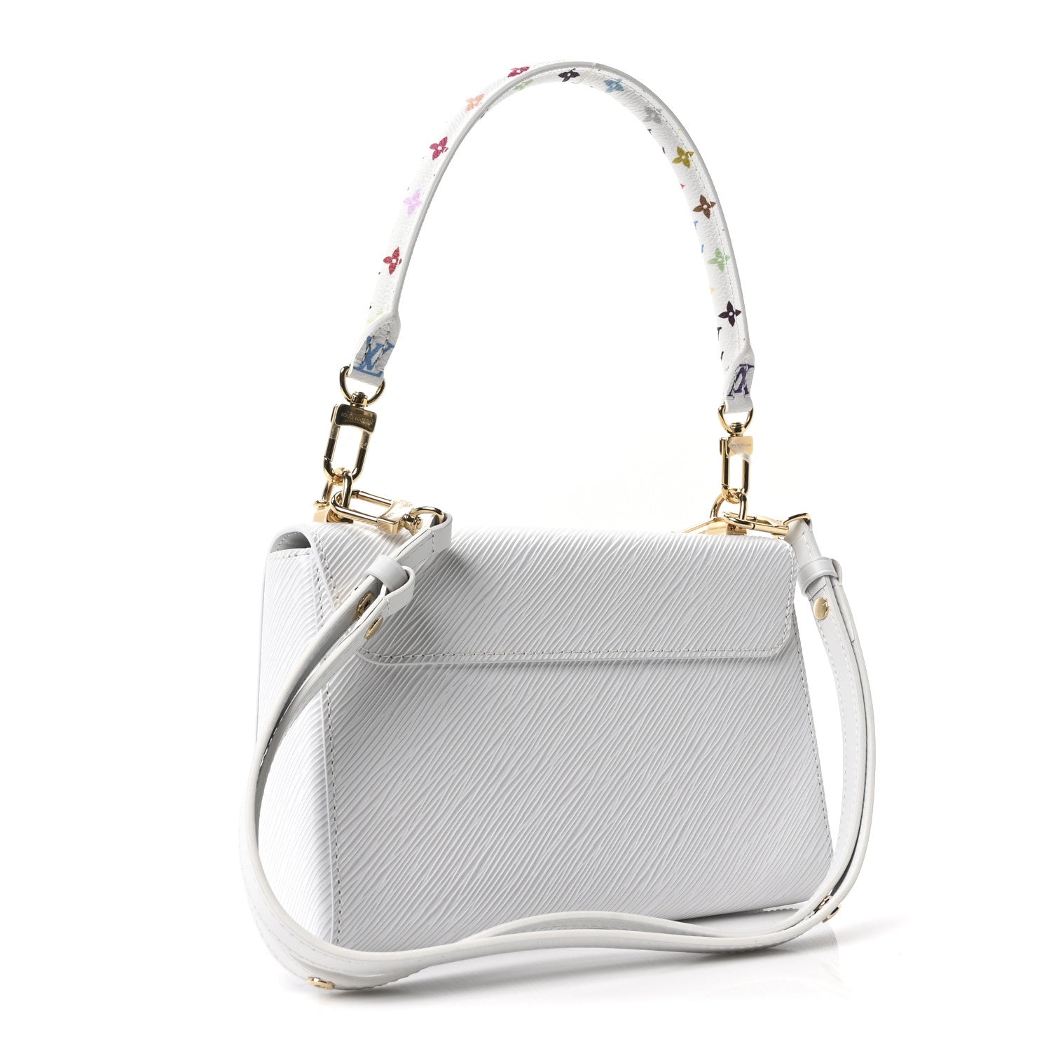 LV X TM Epi Twist MM Slim Shoulder Bag White