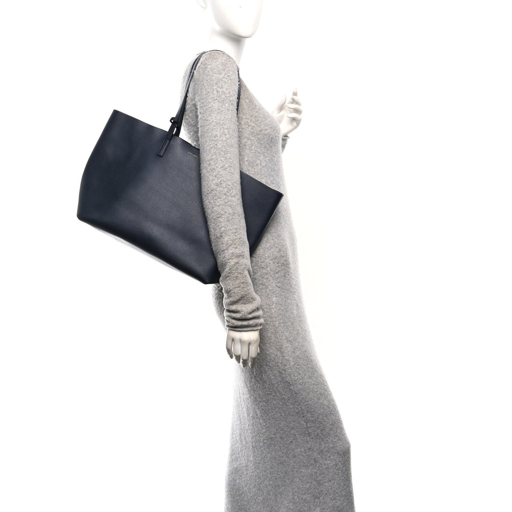 Calfskin Large Shopping Tote Deep Marine