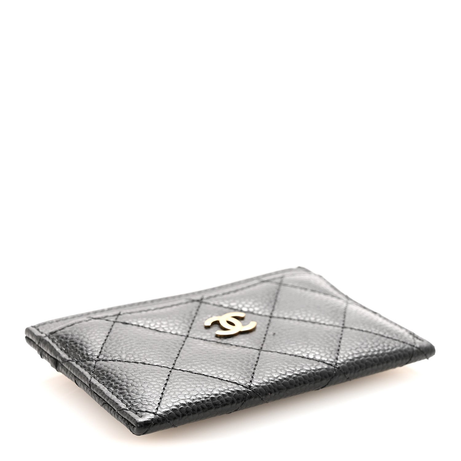 Caviar Quilted  Holder Black