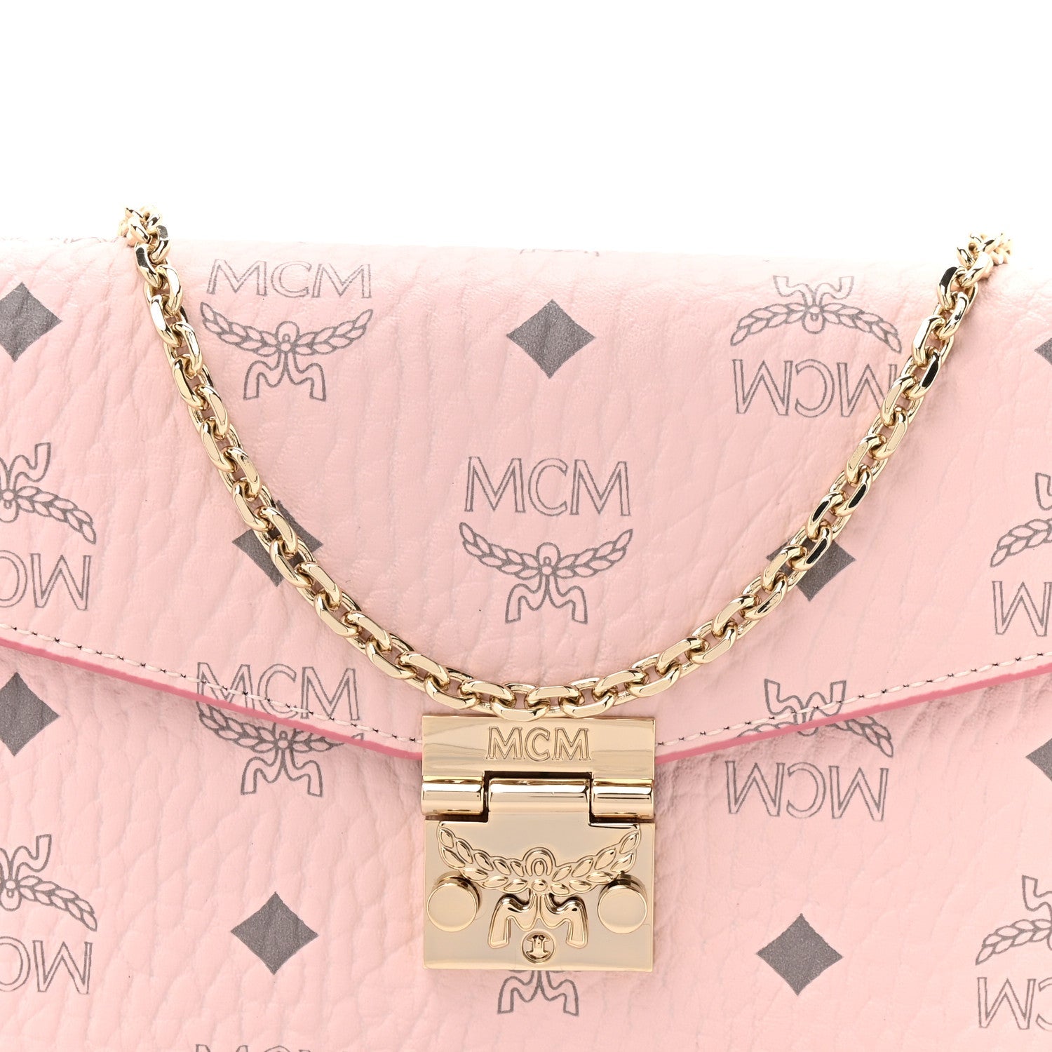 Visetos Medium Patricia Wallet On Chain Soft Pink