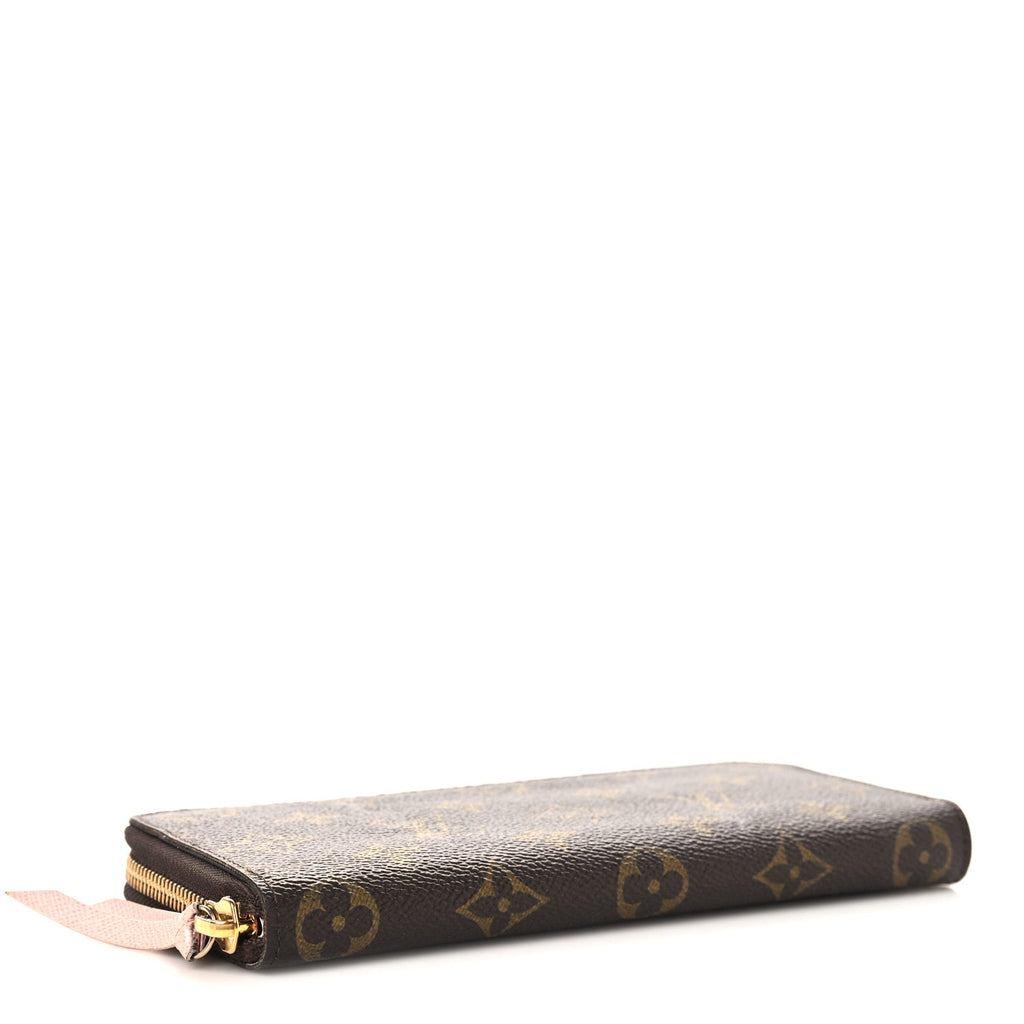 Monogram Clemence Wallet Rose Ballerine