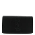 Calfskin Monogram Large Belle De Jour Clutch Black