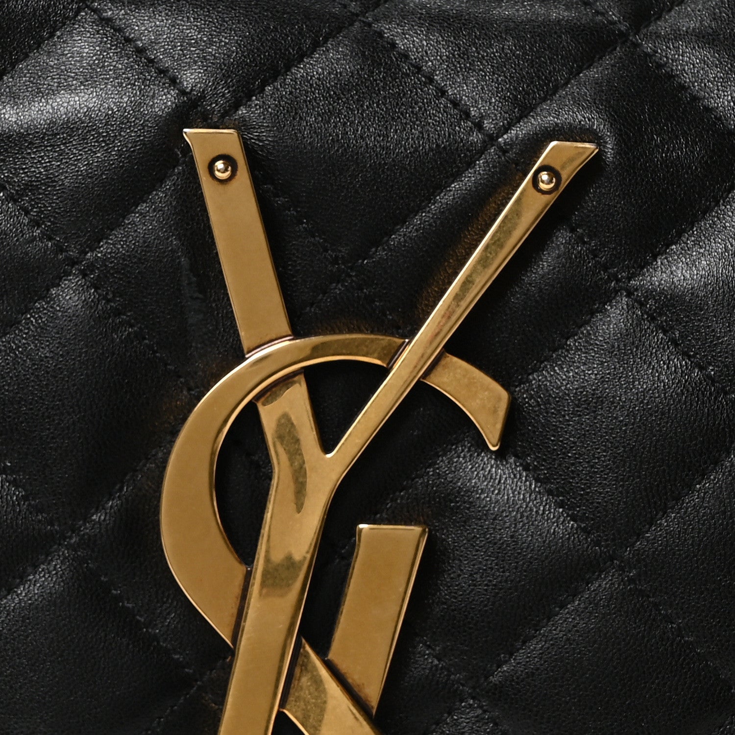 Lambskin Quilted Maxi Icare Shopping Tote Black