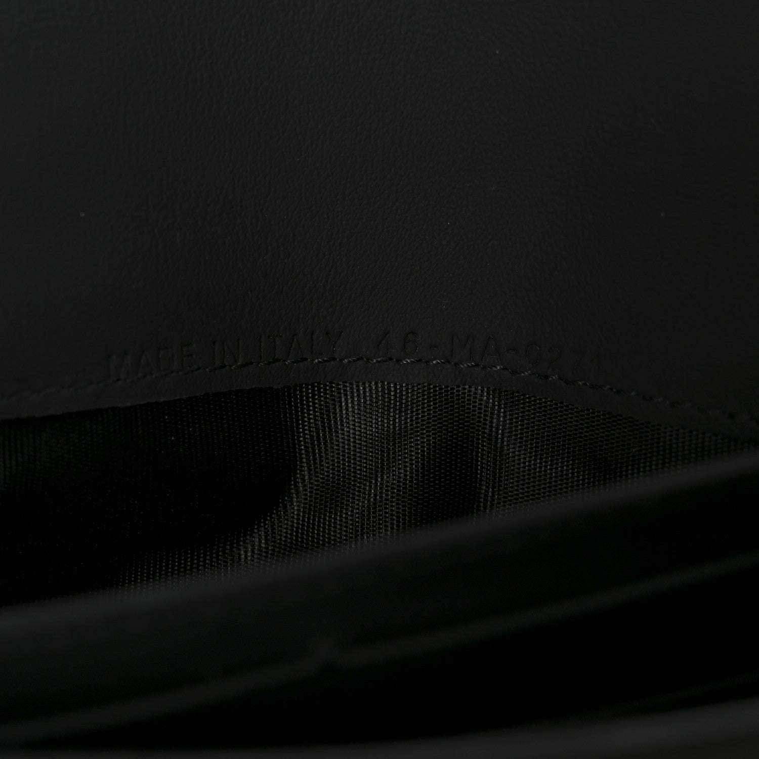 Ultra Matte Calfskin Saddle Chain Wallet Pouch Black