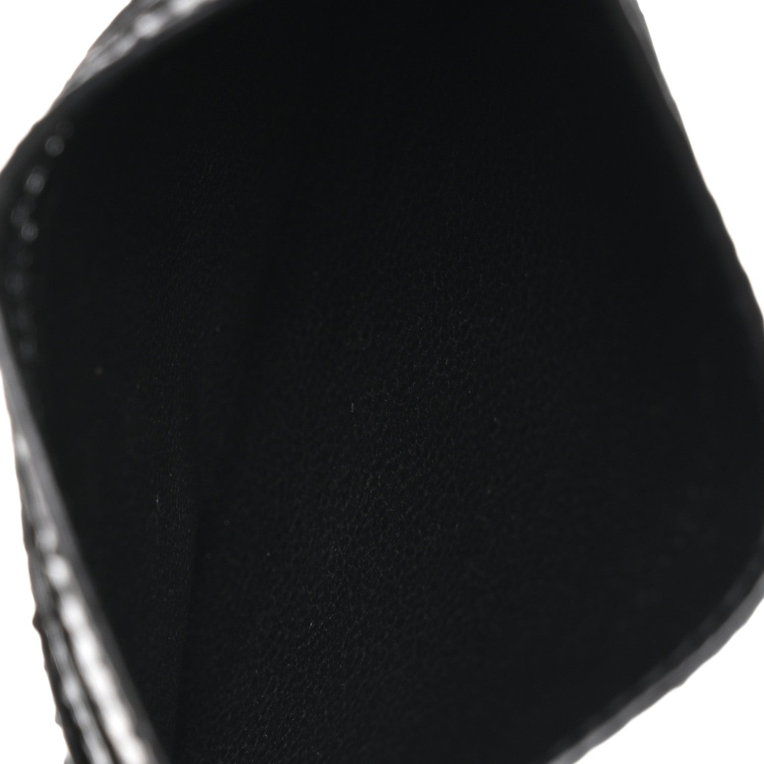 Snakeskin Monogram Credit  Case Black