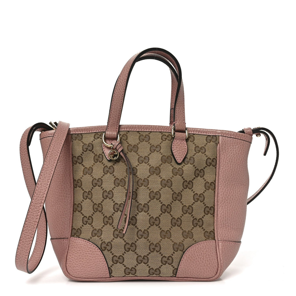 Monogram Small Bree Tote Beige Soft Pink