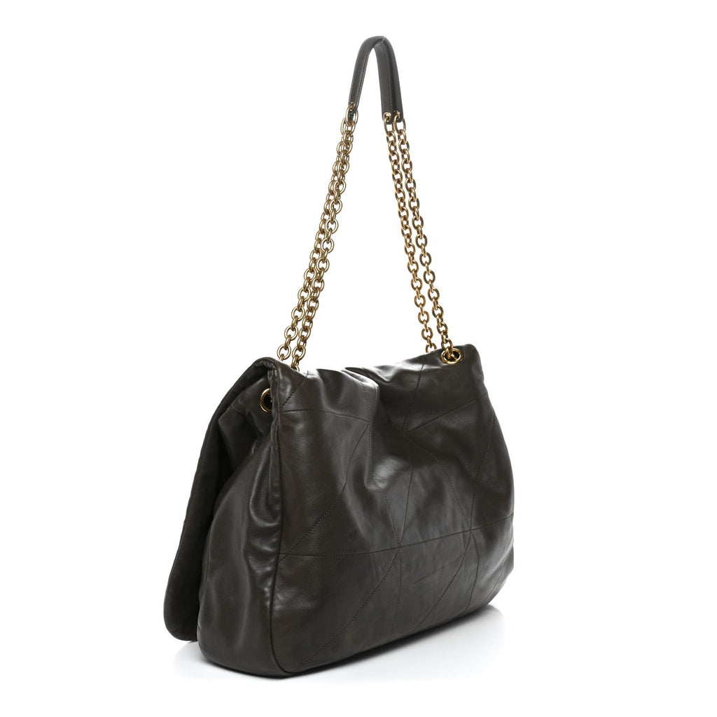 Lambskin Matelasse Monogram Large Jamie 4.3 Light Musk