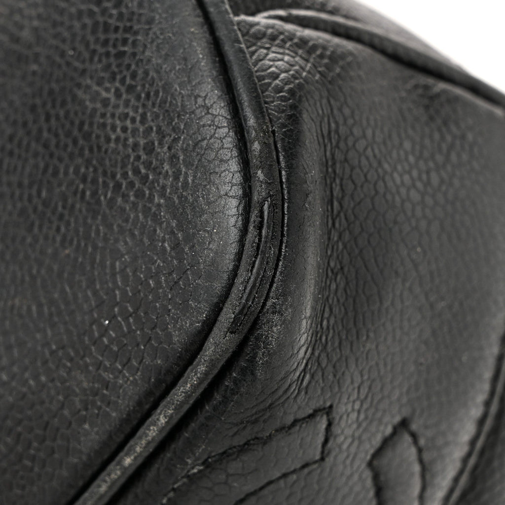 Caviar Triple CC Shoulder Bag Black