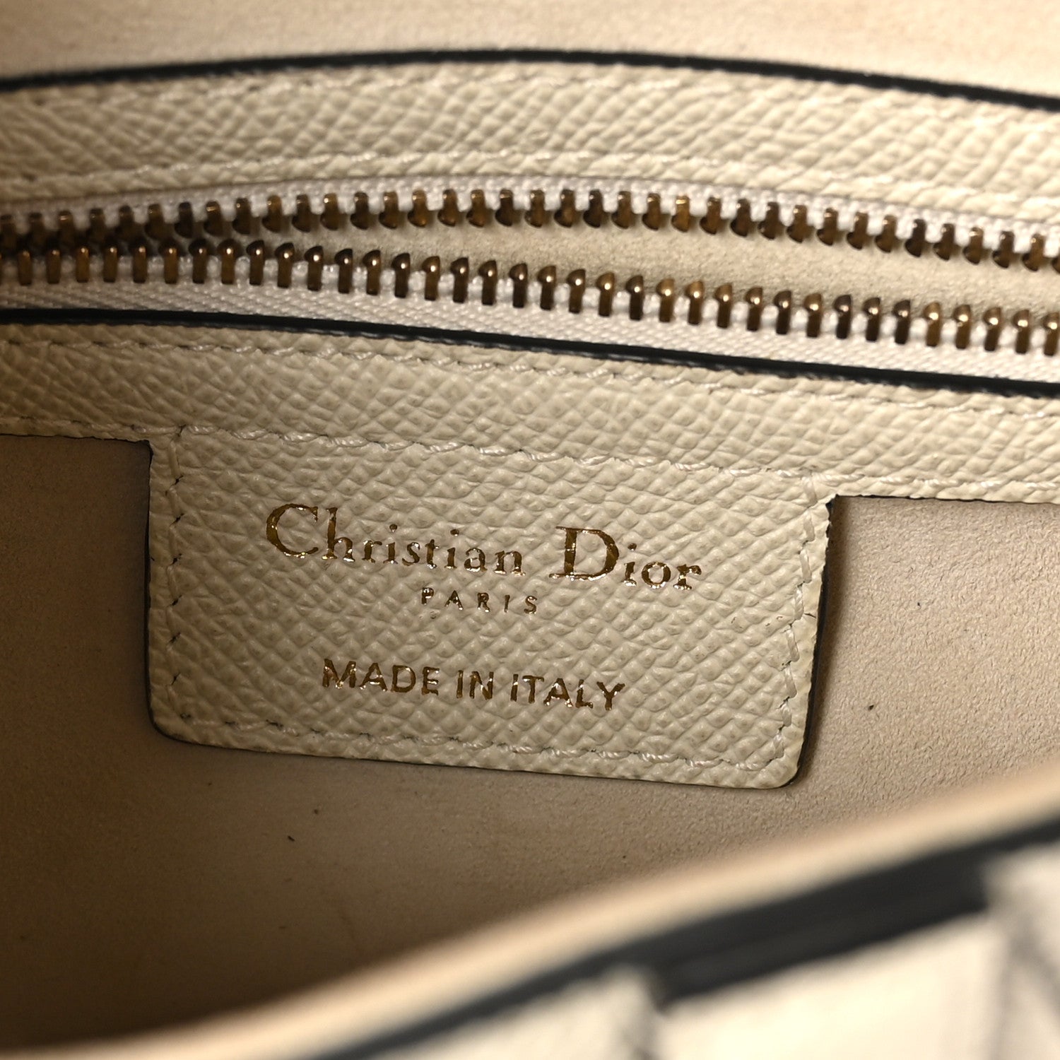 Grained Calfskin Saddle Bag White