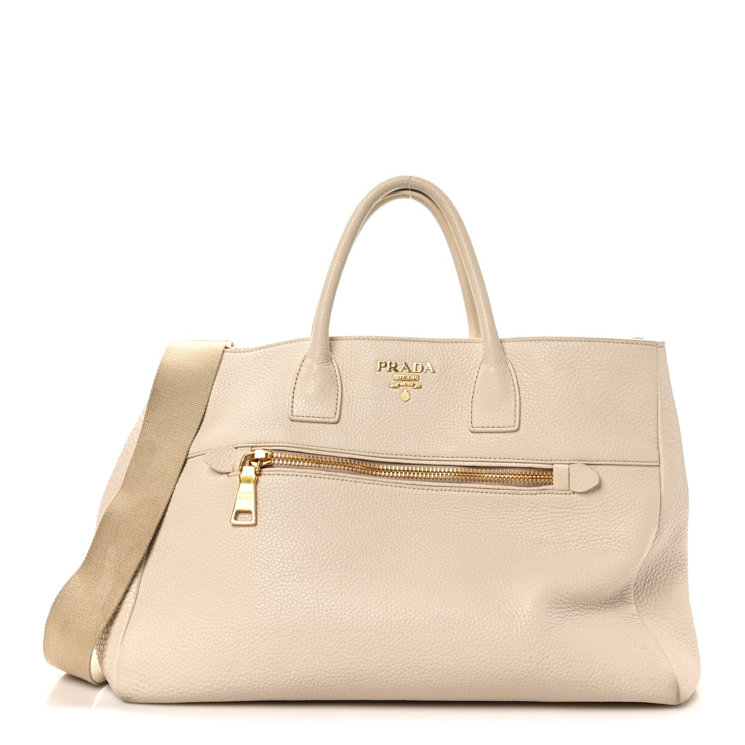 Vitello Daino Top Handle Tote Talco