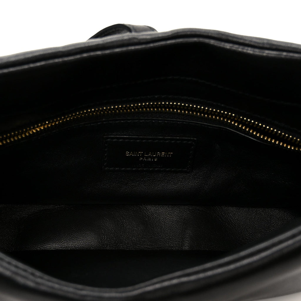 Padded Lambskin Le 5 A 7 Hobo Black