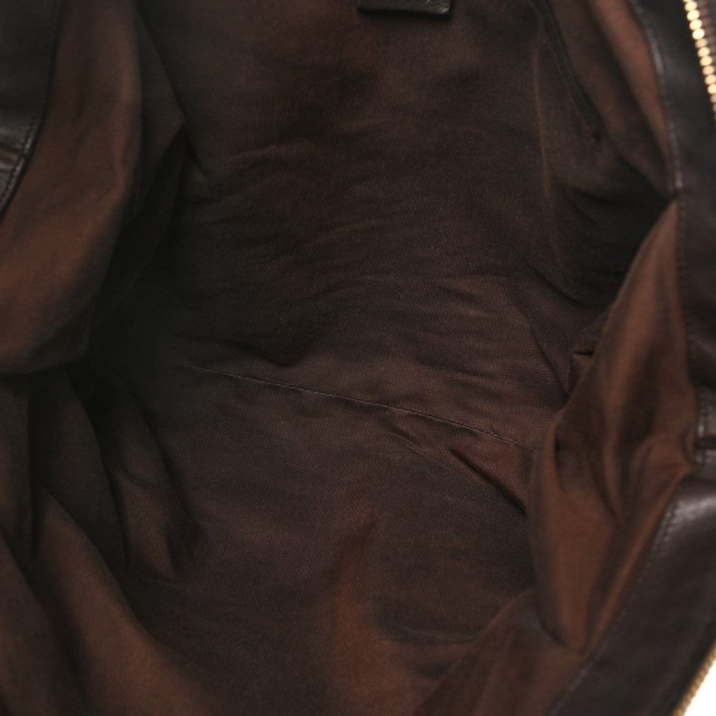 Monogram Medium Sukey Boston Bag Dark Brown