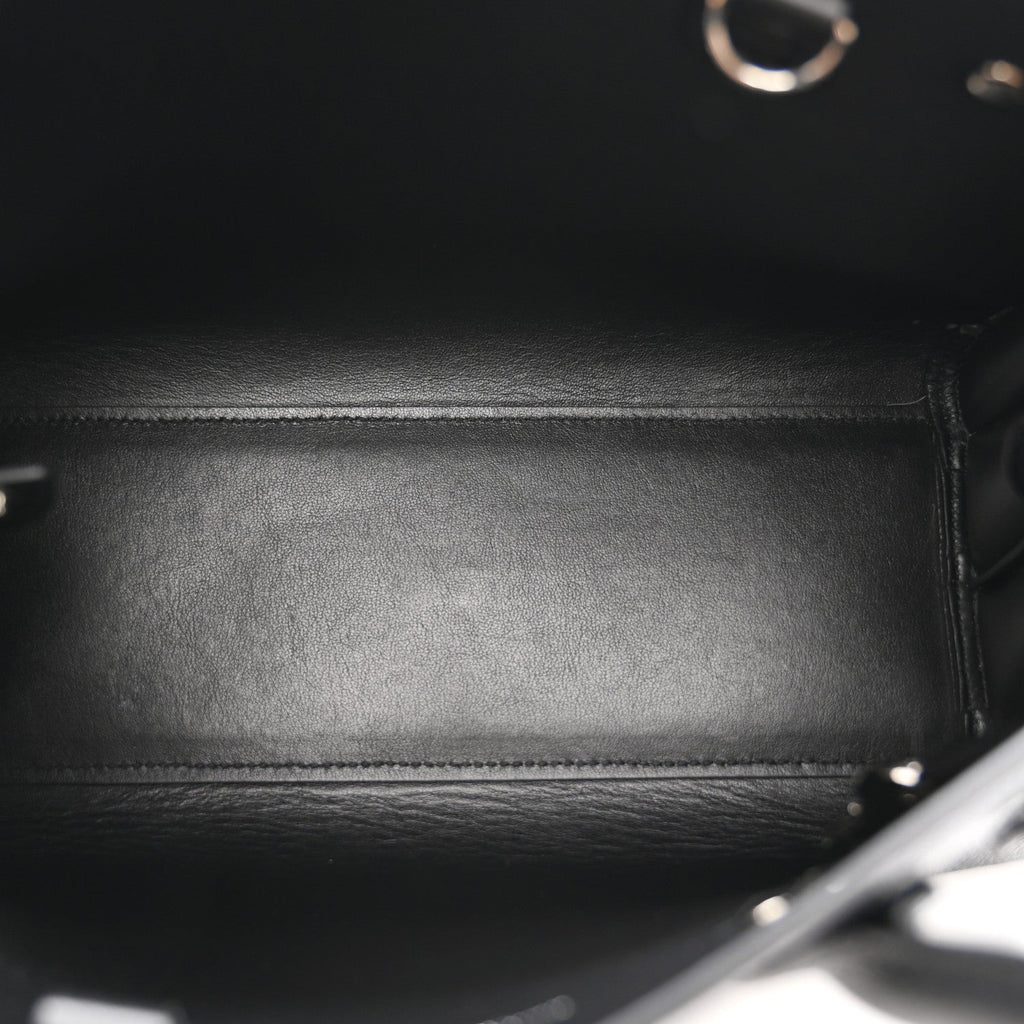 Grained Calfskin Baby Sac De Jour Coal