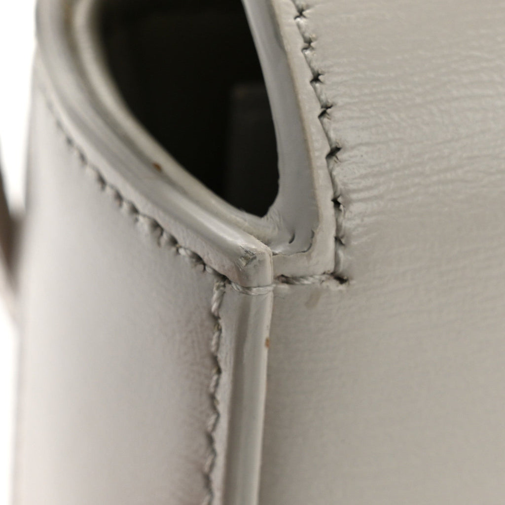 Shiny Calfskin Mini Triomphe Chalk