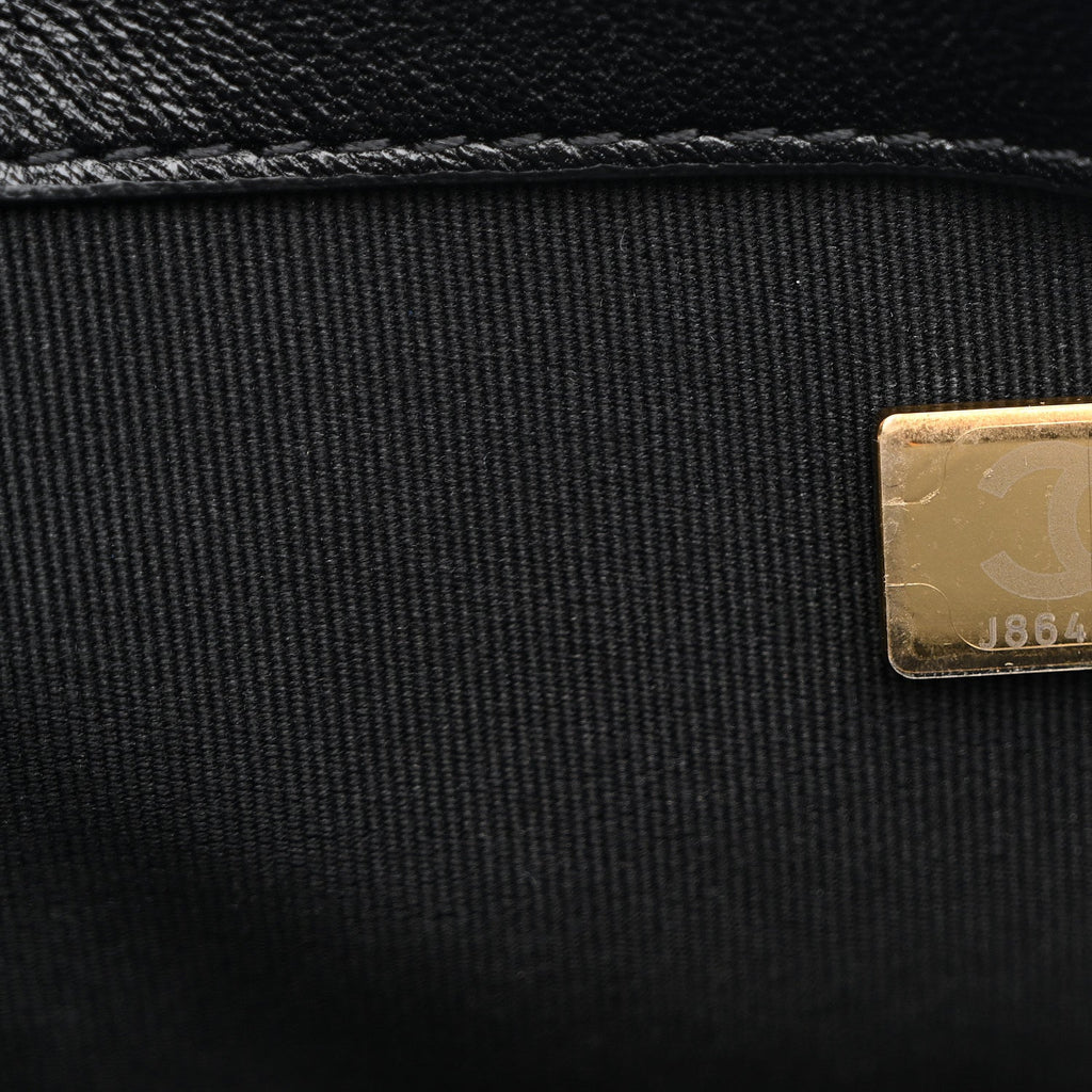 Lambskin Quilted Small Flap Bag Black