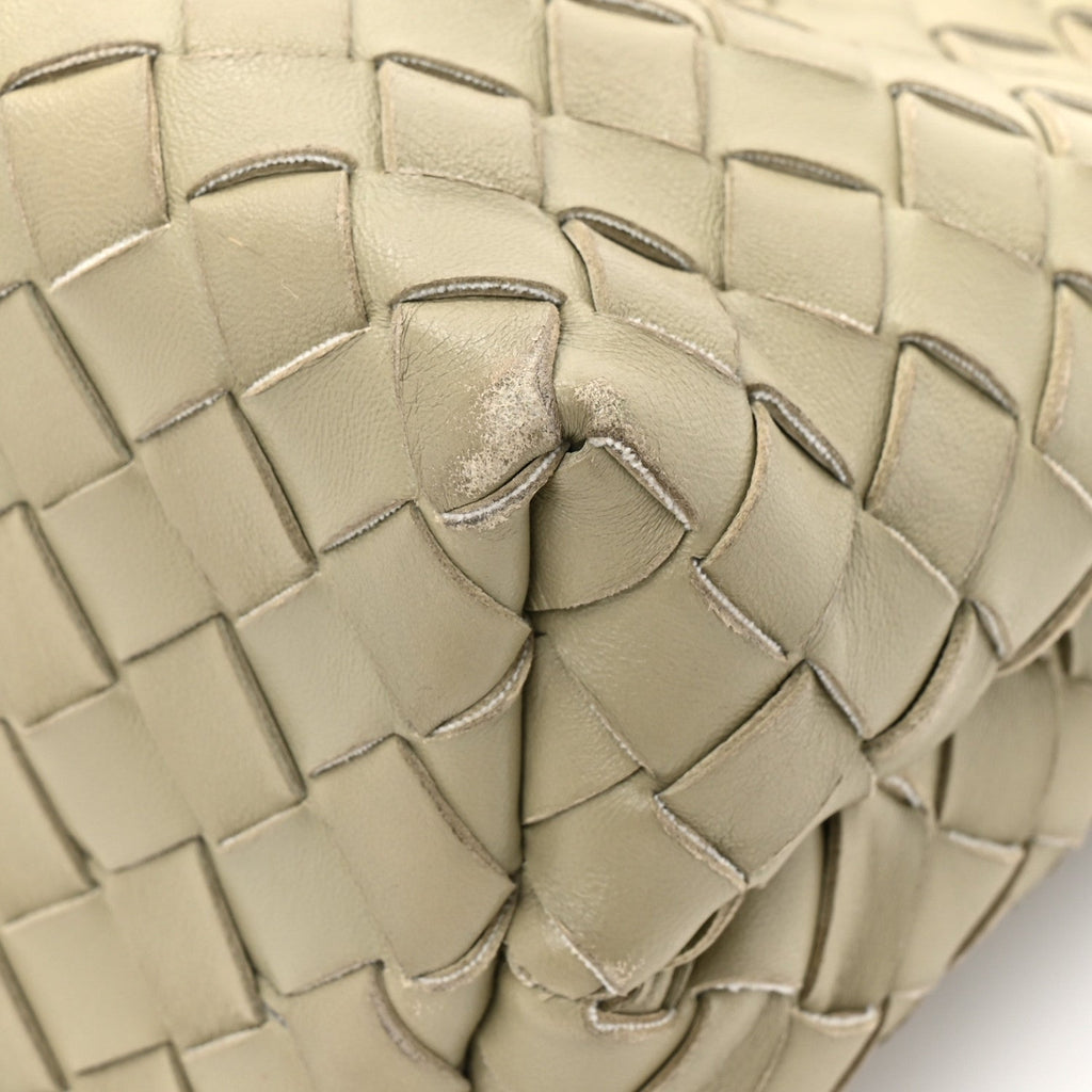 Nappa Intrecciato Small Andiamo Shoulder Bag Travertine
