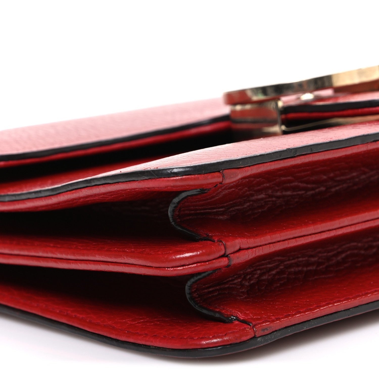 Dollar Calfskin Small Interlocking G Shoulder Bag Red