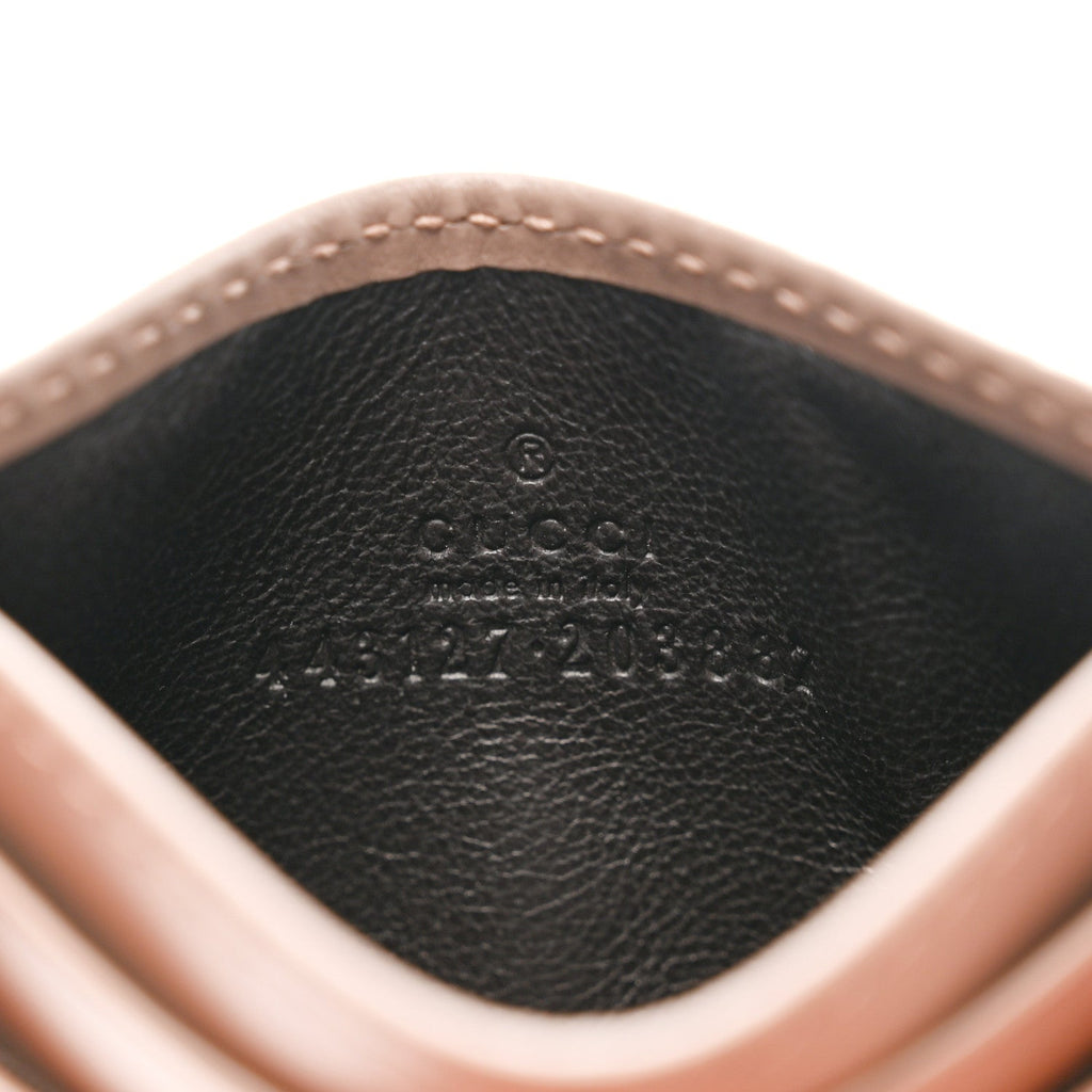 Calfskin Matelasse GG Marmont  Holder Porcelain Rose
