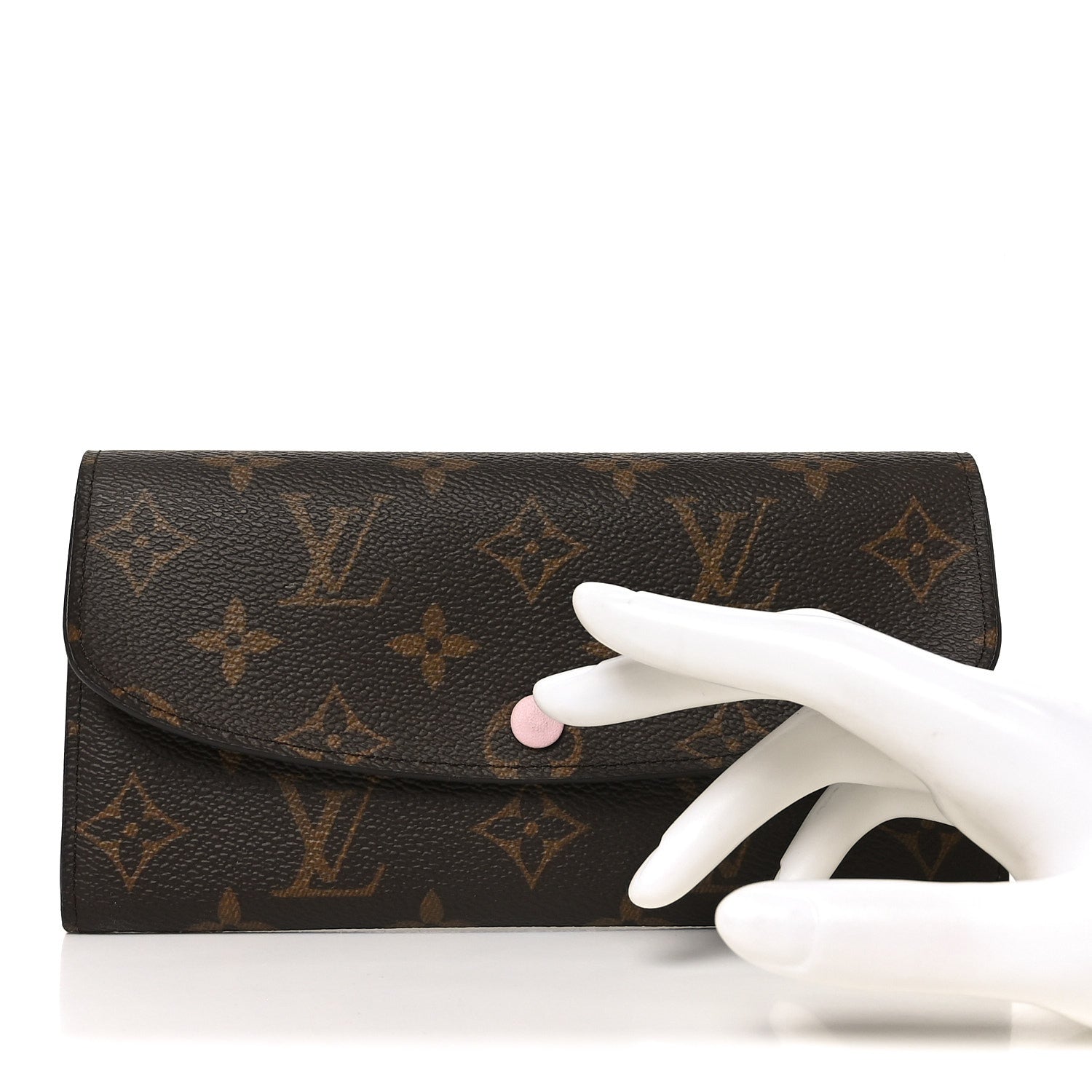 Monogram Emilie Wallet Rose Ballerine