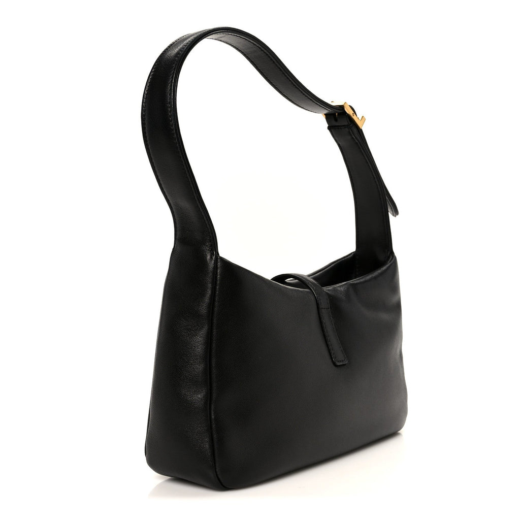Padded Lambskin Le 5 A 7 Hobo Black