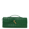 Nappa Intrecciato Long Andiamo Top Handle Clutch Jungle