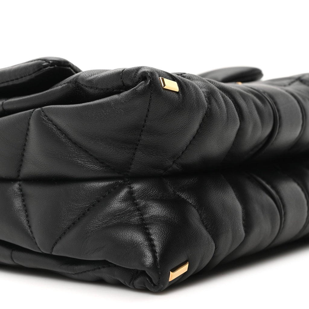 Nappa Quilted Kleio Shoulder Bag Black
