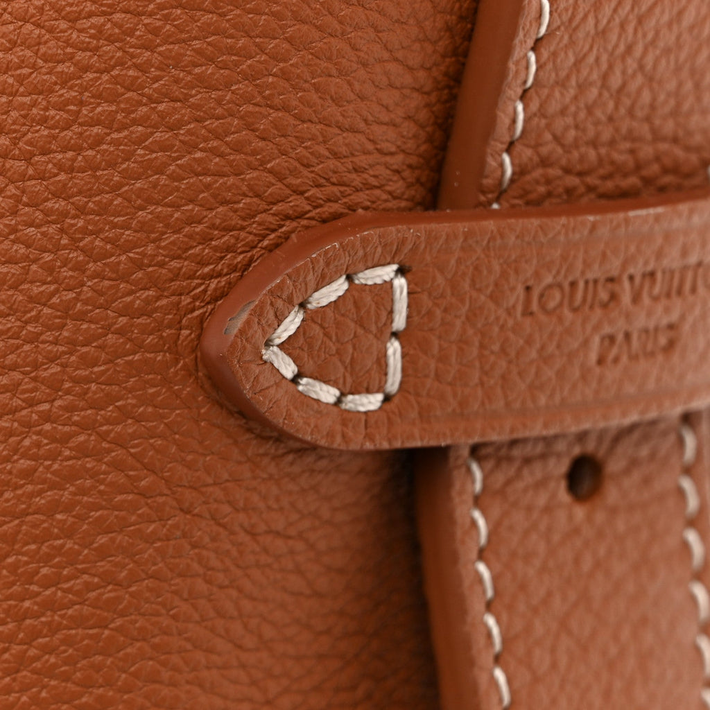 Grained Calfskin Low Key Hobo PM Cognac