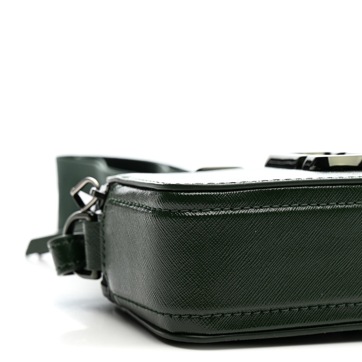 Saffiano Small Snapshot Camera Bag Olive Green