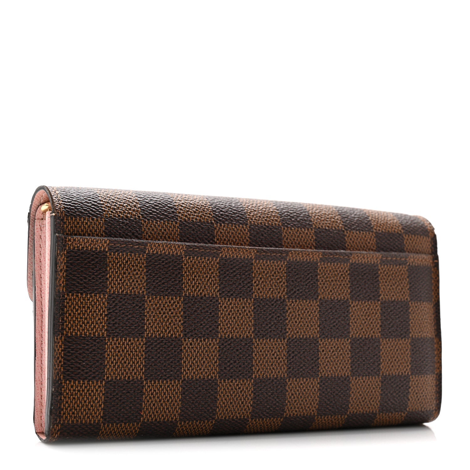 Damier Ebene Sarah Wallet NM Rose Ballerine