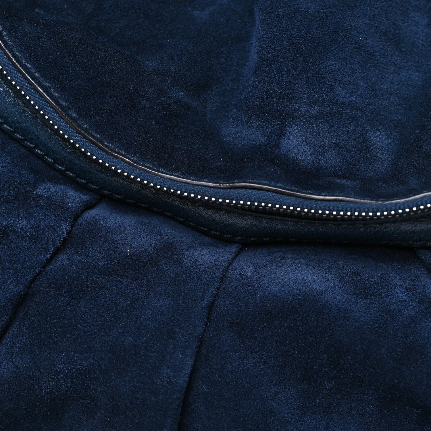 Suede Medium Icon Bit Shoulder Bag Blue